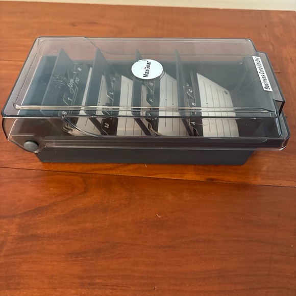 MaxGear Business Card Holder Desktop Organizer A–Z - Picture 5 of 8